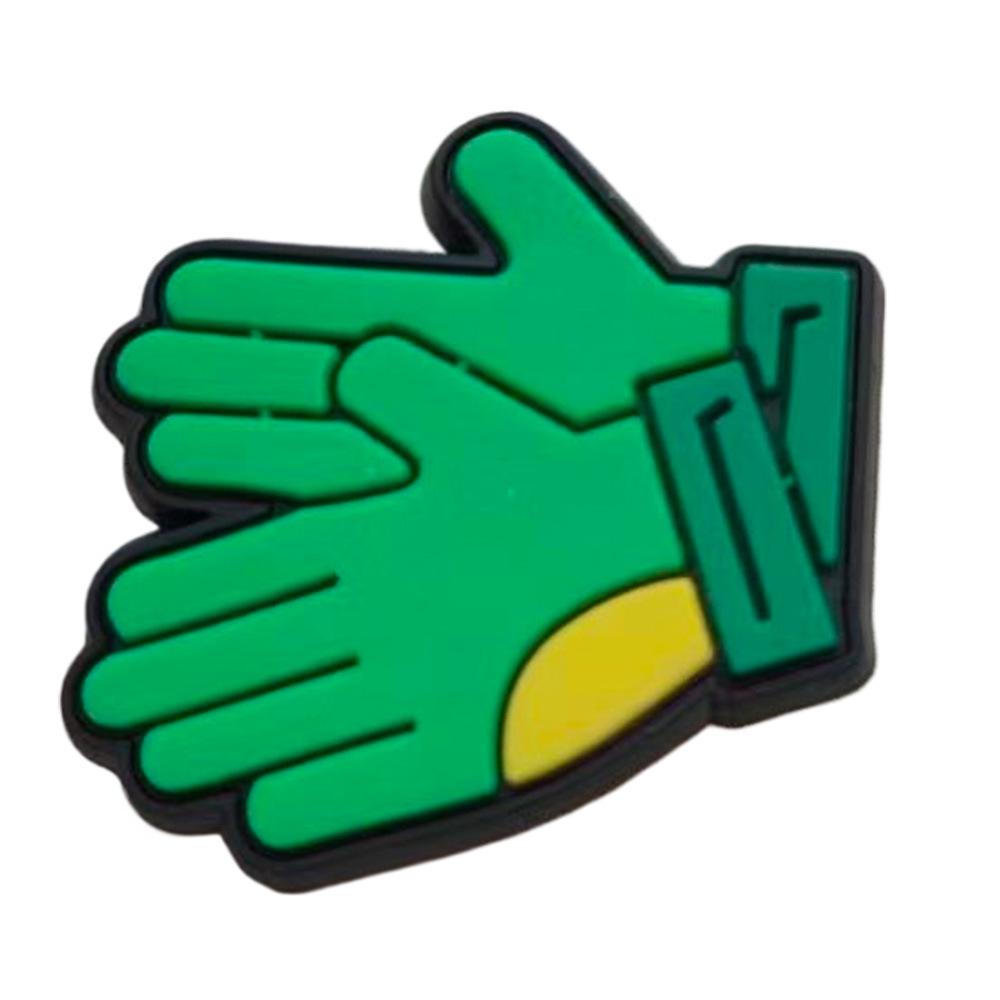 Fotbalová série Croc DIY Odnímatelné Sponky na boty - Měkké Gumové Dekorace na Dřeváky