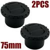 1/2/4/6X 75mm Air Vent Deflector Outlet Louver Rotatable Diesel Parking Heater Air Conditioner Black For Car Truck VAN Camper