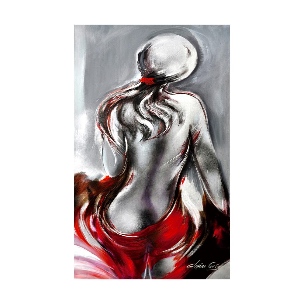 

Африканская женщина фигура современная абстрактная картина маслом на холсте обнаженная девушка картина настенное искусство для домашнего декора 50x75cm