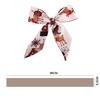Style Scarves Bow Neck Tie Red Christmas Hair Band Hair Ribbon Long Silk Scarf Female Printed Scarf