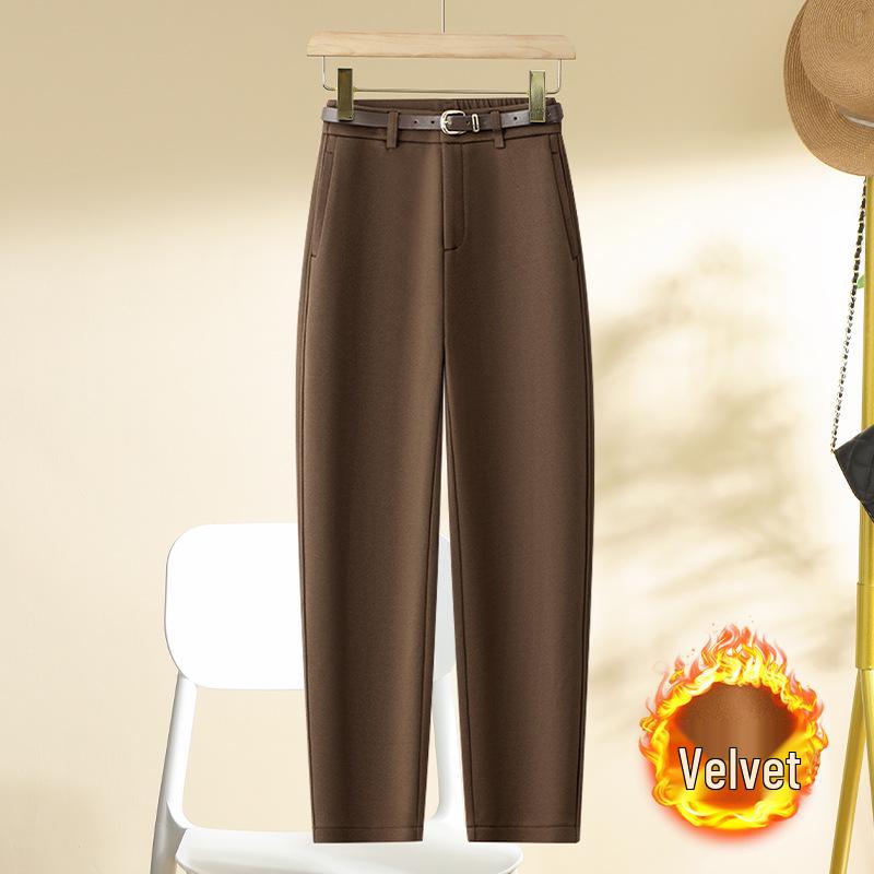 

High-Quality Autumn Petite Carrot Pants with Fleece Lining 27 (Recommended for 95-105 lbs)