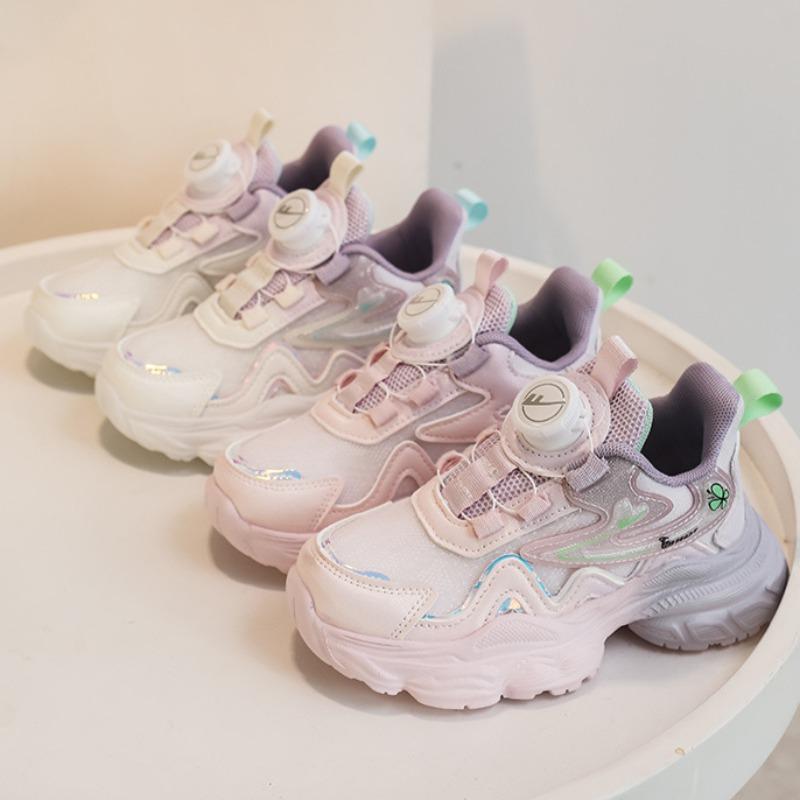 WARRIOR Girls Sports Shoes Spring and Autumn New Princess Casual Shoes Children's Running Shoes