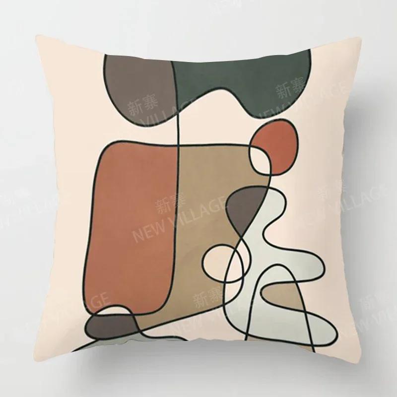 Nordic Fall Home Decor Autumn Throw Pillow Cover Sofa Cushion Cover Modern Morandi