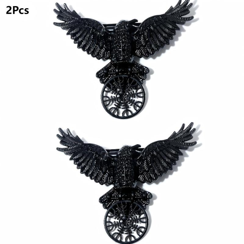 

1/2 шт. Хелловін Вінтажний Ворон Заколка для Волосся Готична Вікінг Відьма Шпилька Косплей Вечірка Аксесуари для Волосся для Жінок Ювелірні Вироби 2Pcs