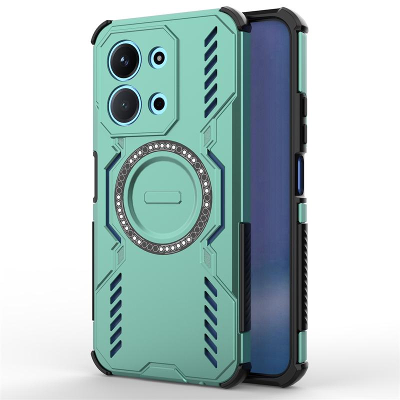 Armor Case For Xiaomi Redmi 15C Magnetic Adsorption Wireless Charge Back Cover For Redmi 15C Case For Redmi 15C Case 6.9 Inch