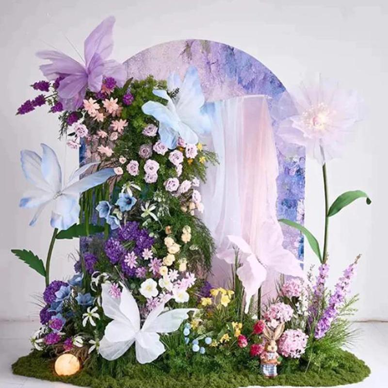 Butterfly And 5M Styling Tube Bendable Aluminum Pvc Pipe Wedding Party Baby Shower Birthday Decor Mold Diy Prop