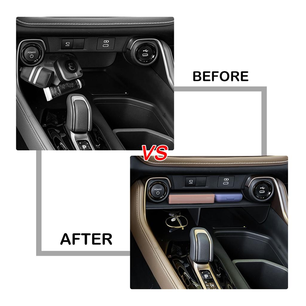 Sixthsmoy Front Center Console Organizer Tray for 2025 2025 2025 Toyota Grand Highlander Interior Dividers Storage Cubby Phone