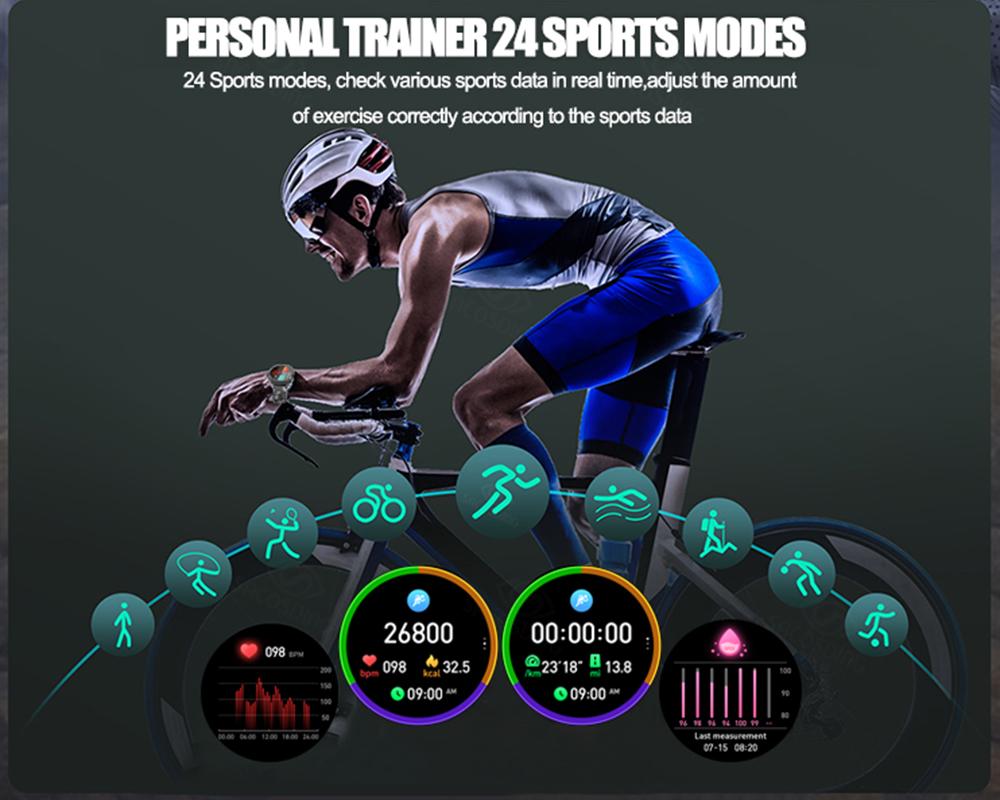 Music Smart Watch 4g Rom Bluetooth Call Sports Watches Men Waterproof Smartwatch For Android Ios Support Tws Earphones