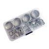124pcs/set Reliable Wire Rope Set 3 Meters Metal Wire Ropes Set for Home Decor
