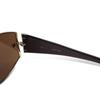 Used LOEWE Italian Sunglasses Rectangle Brown Python Pattern SLW165