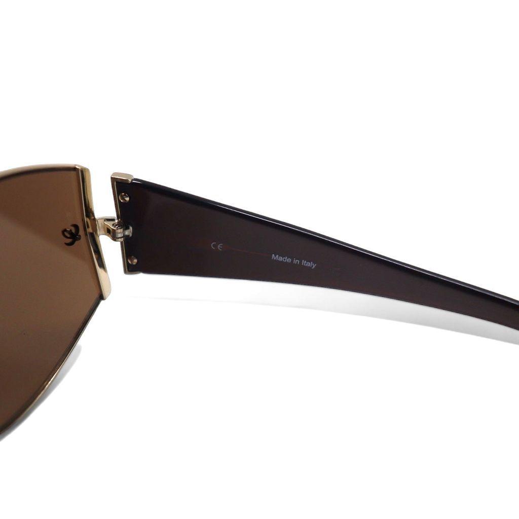 Used LOEWE Italian Sunglasses Rectangle Brown Python Pattern SLW165