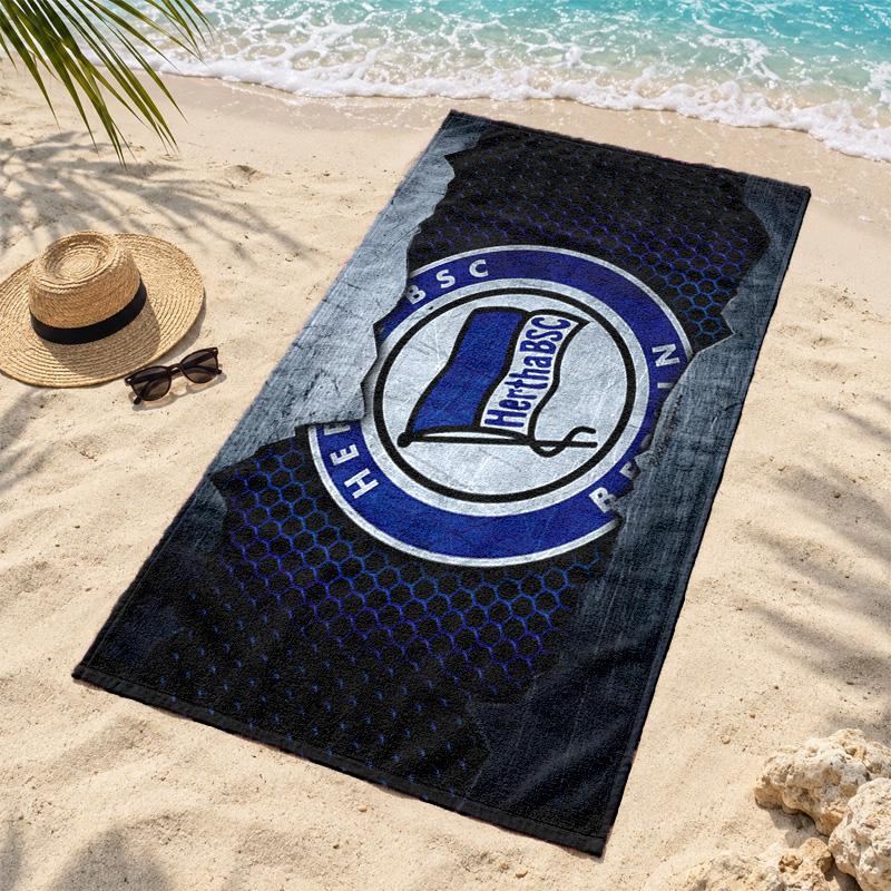 Hertha BSC Microfiber Beach Towel Quick Dry Sand Free Lightweight Beach Towels for Travel Swimming Camping
