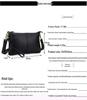 Genuine Leather Women's Crossbody Bag with Wrist Strap - Top Layer Cowhide Shoulder Bag