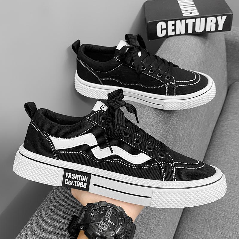 Men's Shoes Four Seasons New Casual Shoes Fashion Low-top Board Shoes Youth Trend Canvas Shoes Korean Version of Student Sports Shoes
