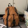 Schoolbag Casual Simple Large Capacity Drawstring Flip Outdoor Lightweight Backpack Travel Mountaineering Computer Backpack Student School Bag