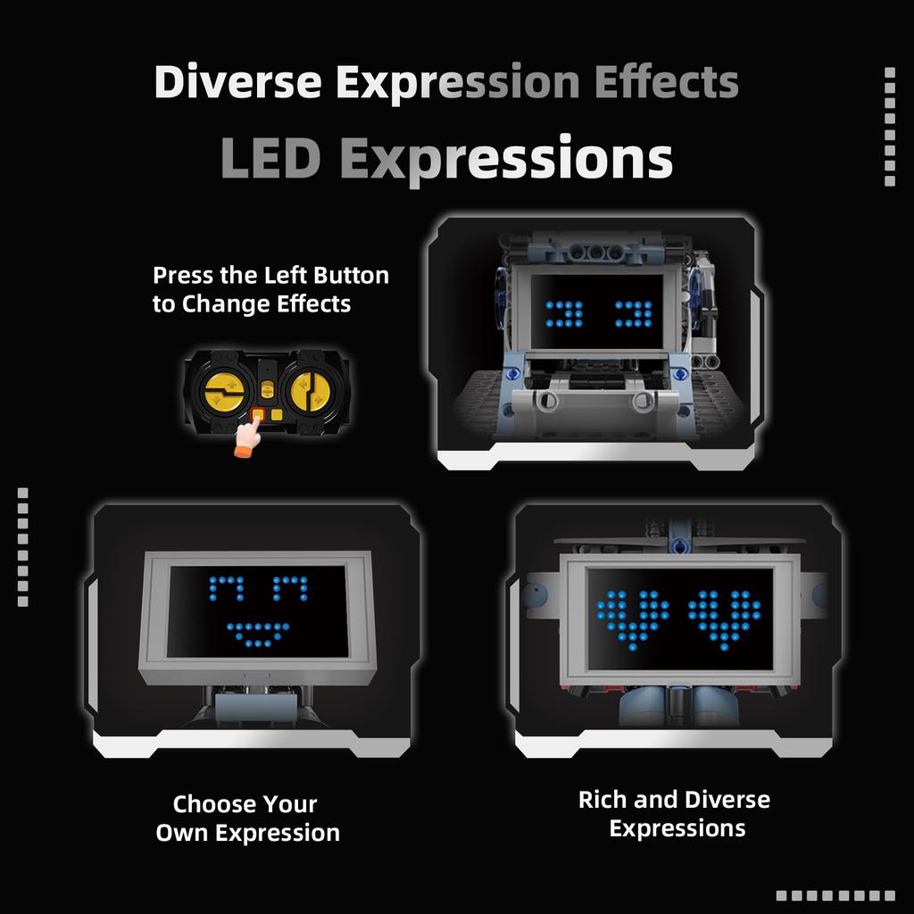 Non-Toxic 5 In 1 Moc Technical Programmable App Building Blocks Remote Control Deformed Robot Rc Vehicle Excavator Bulldozer Bricks Toys