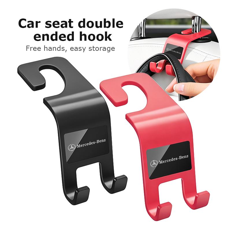 AABGV1 Car Seat Headrest Hook Back Seat Storage Organizer Hanger Storage Holder For Benz AMG VIANO GLB GLC W108 W124 W126 W169 W176 GLE