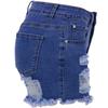 Summer Women's Plus Size Hole Breaking High Waist Temperament Commuter Denim Shorts