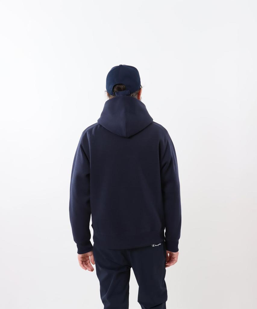 Long Antibacterial and Odor Heat Graphic Logo TECH TERRY Hooded L [Champion] Hoodie, Sleeve, Resistant, Stretch, Retention, Print, WEAVE(R)