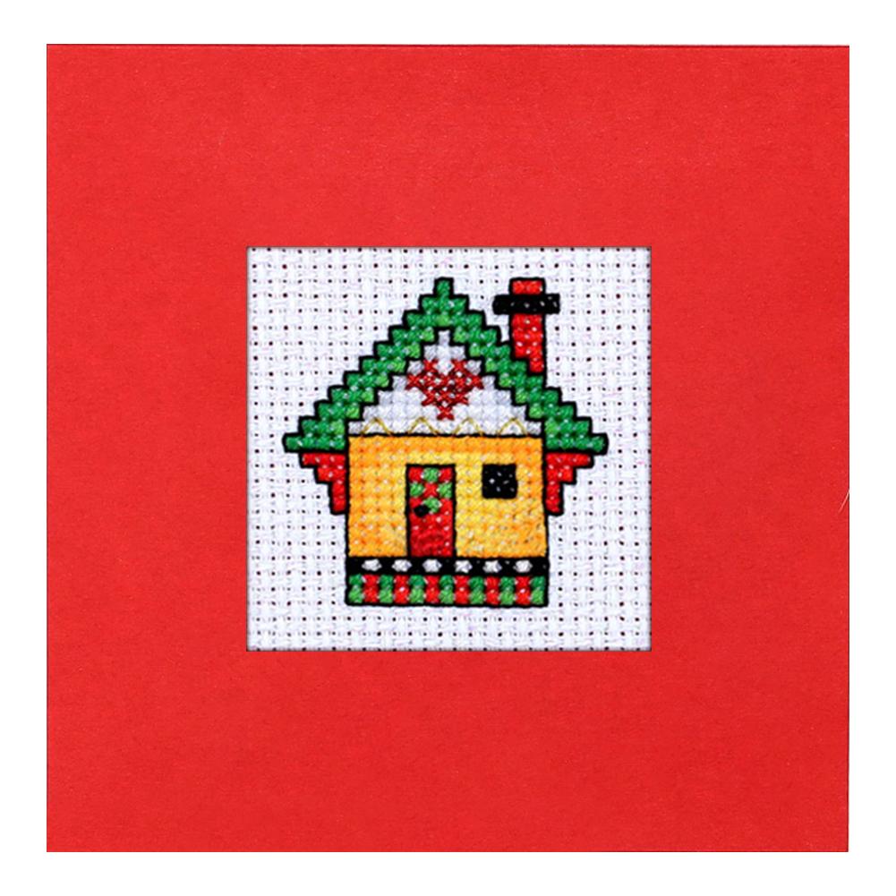 Kit de Carte de Vœux Point de Croix DIY Carte de Noël Kit Point de Croix Carte de Noël Kit de Modèle Point de Croix Ensemble pour Noël