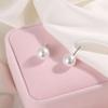 Elegant Round Ball Earrings 4mm 5mm 6mm 8mm 10mm 12mm Ear Stud Fashion Pearl Earrings  Women