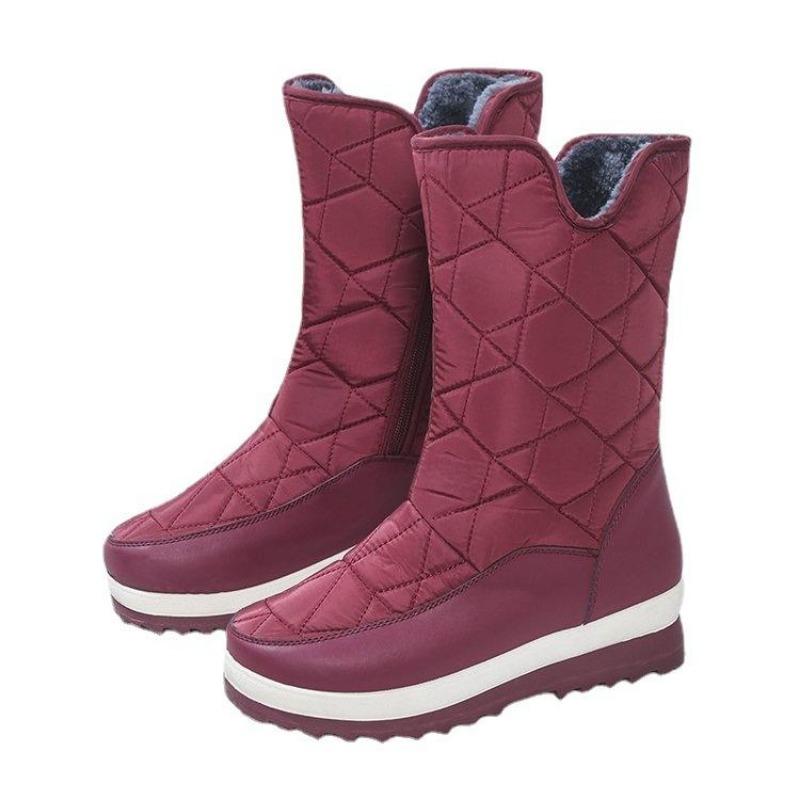 Women's Warm Snow Boots Thickened Anti-skid Waterproof Women's High Boots