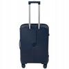 Walizka średnia ciemnoniebieska - podróżna, na kółkach, elegancka, funkcjonalna i pojemna wowbag 7918 m dark blue
