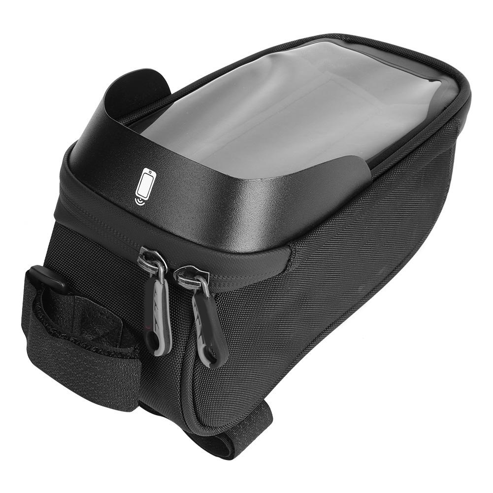 

Сумка-дождевик Рама Передняя верхняя труба Светоотражающие велосипедные сумки Сумка Mo Black Grey