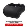 Memory Foam Travel Neck Pillow for Tesla Model 3 Y X S PU Leather Car Seat Headrest Adjustable Comfort Neck Support Accessory