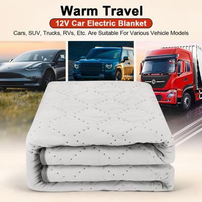 Araba Elektrikli Isıtmalı Battaniye 12V Araba Enerji Tasarruflu Sıcak Battaniye 50x150cm/70x180cm/120x150cm Kamyon Karavanlar Araba Isıtma Battaniyesi Matı