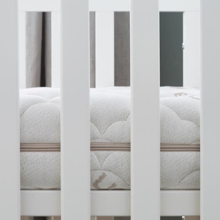 P'tit lit - matelas bébé coton bio - 60x120 cm - 100% coton : matière naturelle d'origine végétale - sans traitement chimique -
