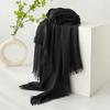 Spring & Summer Lightweight Sunscreen Shawl: Imitation Cotton-Linen, High-End Silk Gauze Scarf, Solid Color for Women