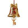 Christmas Bell Ornaments Xmas Tree Hanging Jingle Bell with Santa Claus/Elk/Penguin Ornaments for Holiday