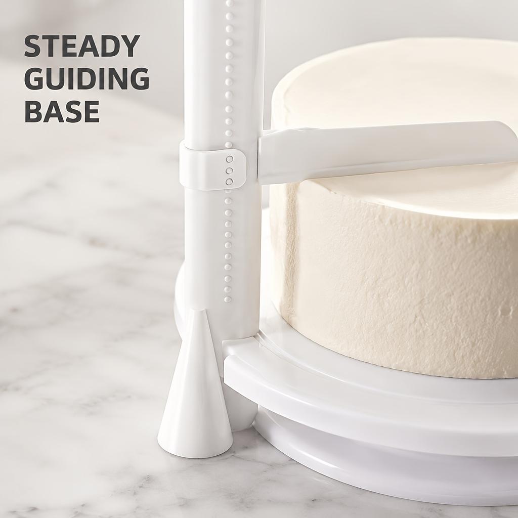 Adjustable Height Cake Smoother Cream Scraper for Top and Side Icing, Fondant Shaping and Home Baking Decoration DIY Tool