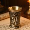 Cocktail Cup Wine Cup Retro Theme Metal Texture Offering Insulation Small Capacity Suitable for Beverages Water