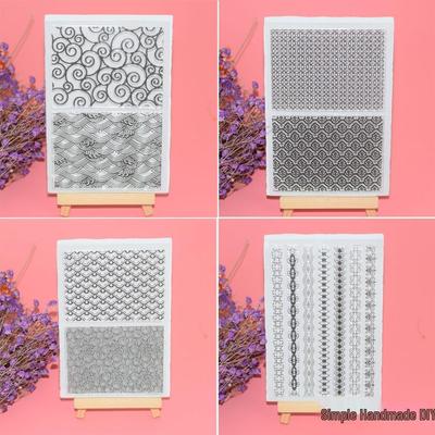 Tampon en Silicone Motif Dentelle: Décoration d'album DIY légère