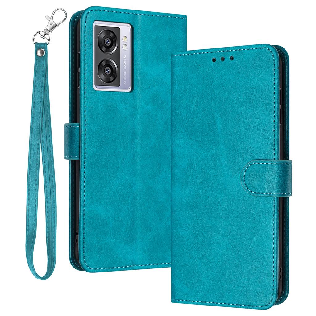 For Oppo A57 (2022) 5G/A77 5G/A57 4G/A57e 4G/A57s 4G/A77 4G/A77s 4G/OnePlus Nord N20 SE 4G Leather Phone Stand Case