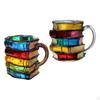 Coffee Cup Imitation Books Container Mug for Bookworms Sturdy Structure And Easy To Handle Suitable