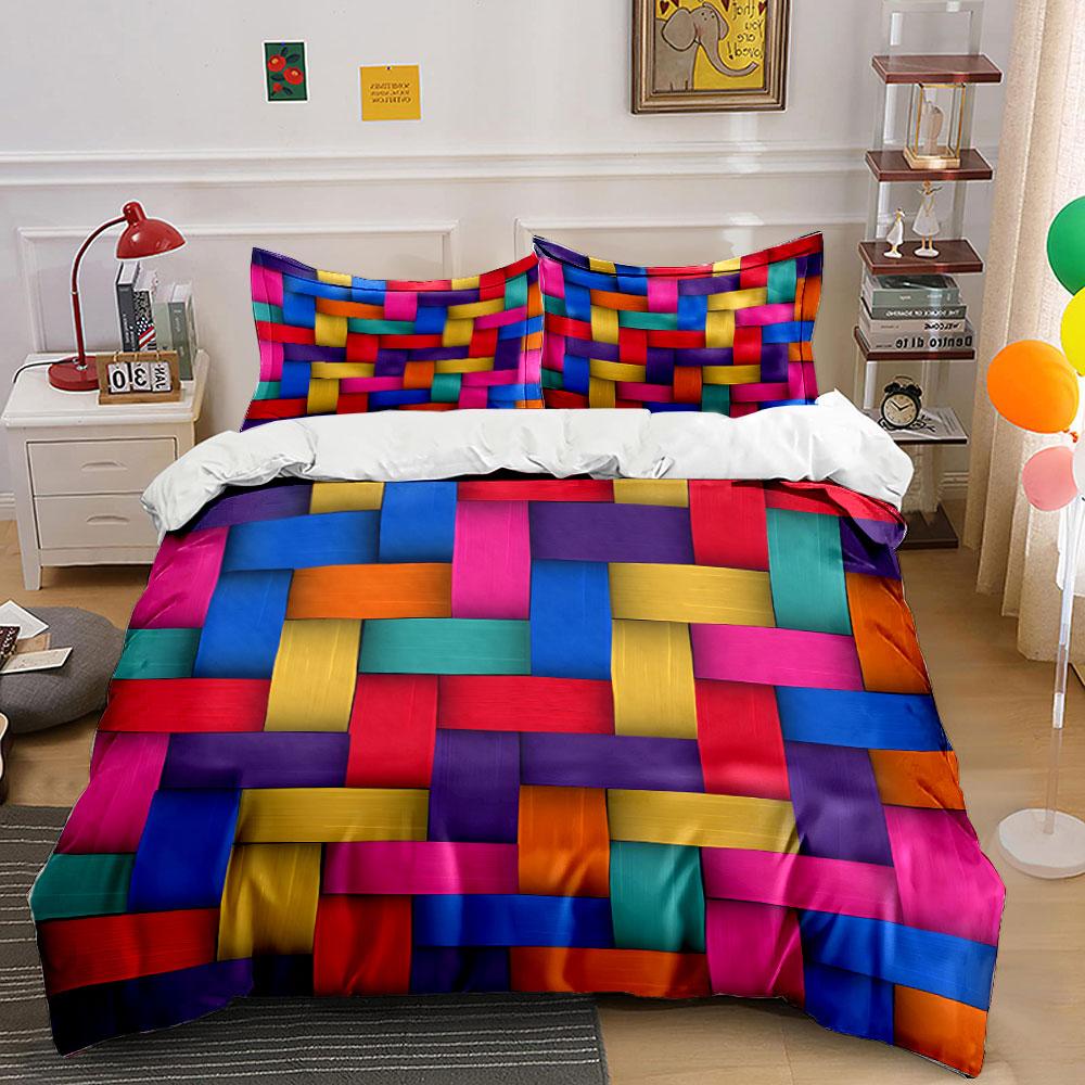 Colorful Woven Pattern Design Bedding Duvet