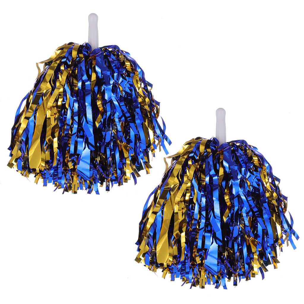 2pcs Cheerleading Pom Poms Durable Cheer Pompom Cheering Hand Flowers for Adults Team Spirit Sports Game Dancing Party