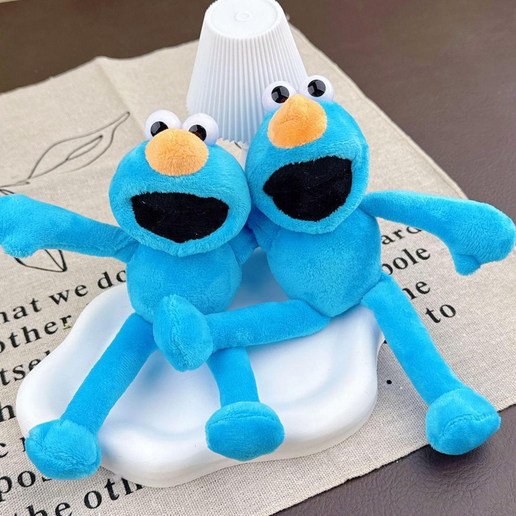 Korean Celebrity Sesame Street Frog Plush Doll Keychain and Backpack Pendant