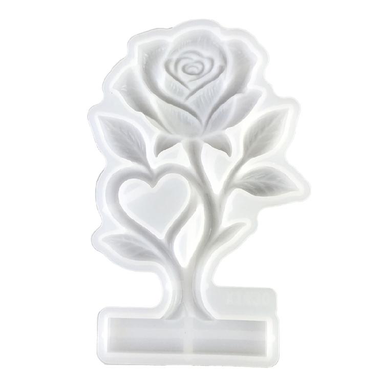 

Easy Operations Heart Rose Silicone Mould for Fast Candle Making Plasters Crafting and Soap Molding User Friendly