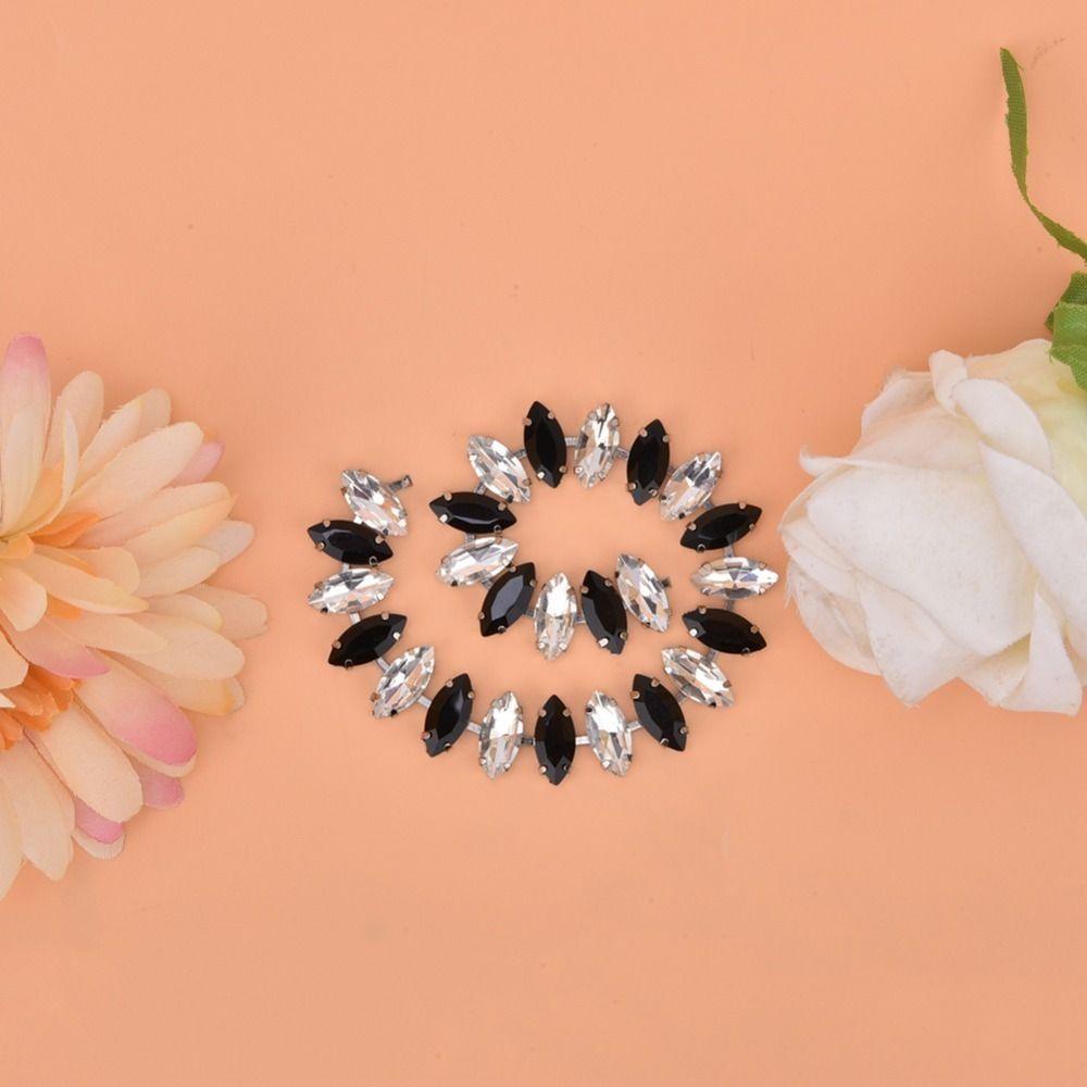 1pcs Crystal Glass Sew On Rhinestone Chain Marquise Shape Crystal Rhinestone Chain For Accessories