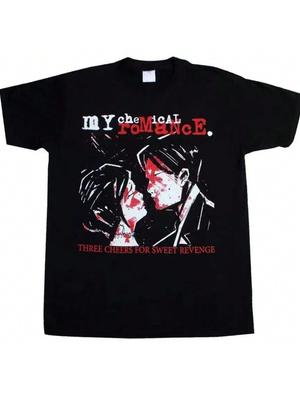 THREE CHEERS FOR SWEET REVENGE SHORT - LONG SLEEVE T-SHIRT Fashion T Shirt Tops Wholesale Tee 61579