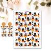 Halloween Water Soluble Stickers, Clay Transfer Paper Water Soluble Clay Transfer Sheet for Clay Earrings Jewelry Making