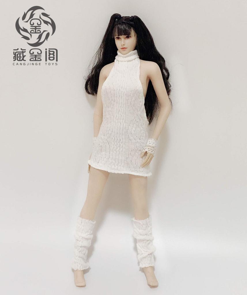 [TOYBARJAPAN] 1/6 Scale Figure Accessories/CJG-W015 Sexy Beauty Dress and Hosiery (Body and Head Not Included)