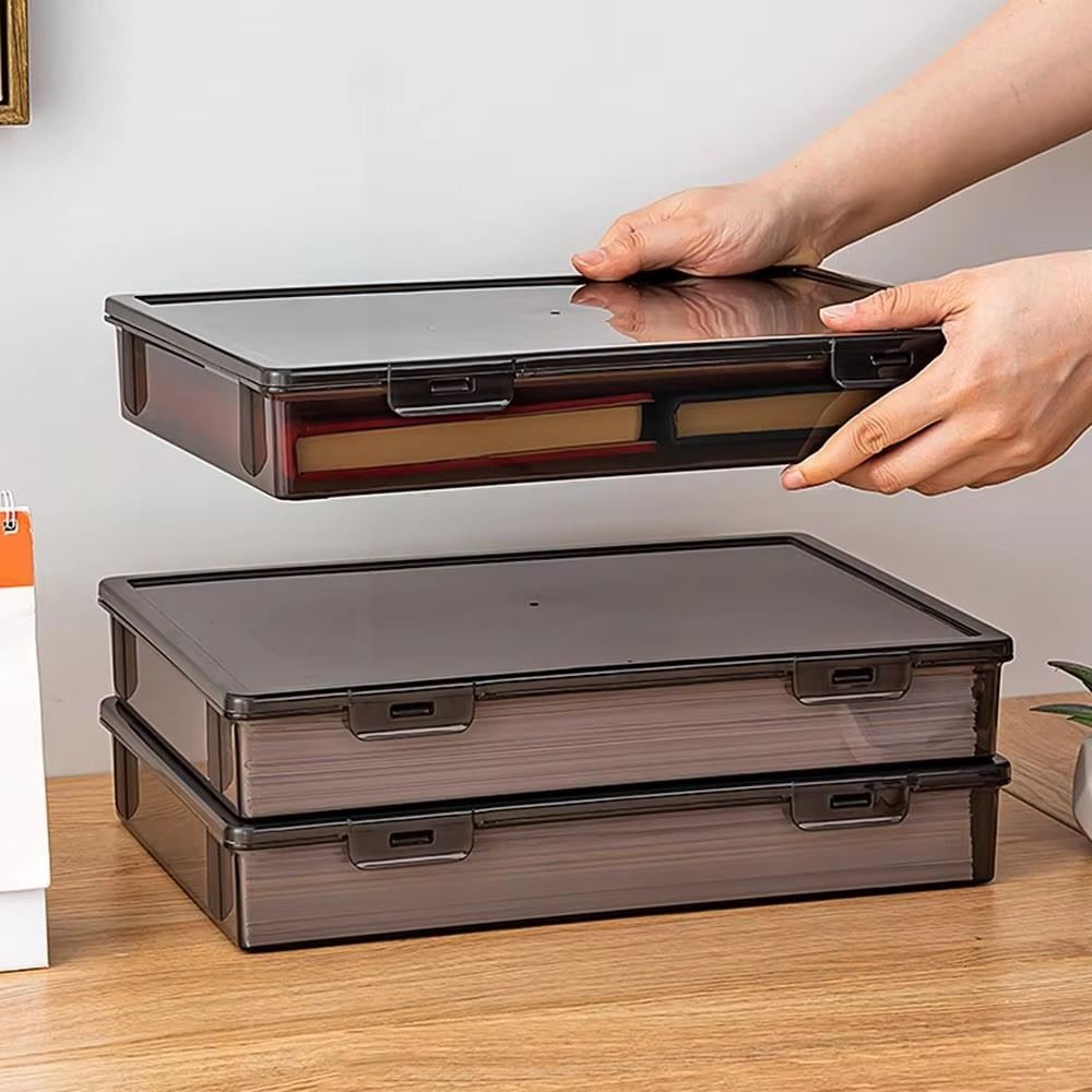 A4 Certifikatförvaringslåda Dammfri Dataseringslåda A4 Filbox Kontorsmaterialsortering