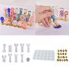 Crystal Handle Mold Wax Seal Stamp Handle Resin Mold Sealing Wax Stamp Handle Mold for DIY Stamp Auxiliary Tool Making