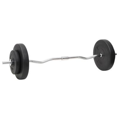 vidaXL Dumbbell and Bar Set with Plates 60 Kg