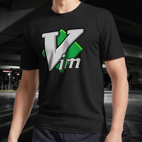 Vim Logo Active T-Shirt Funny Logo American T-shirt S to 5XL S разноцветный